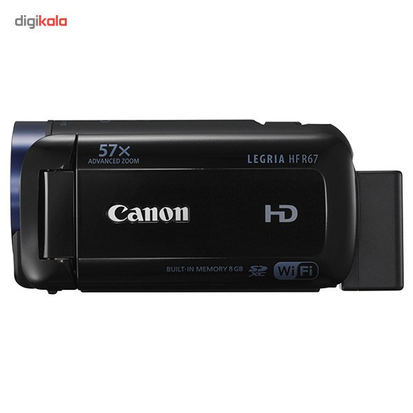 دوربین فیلم‌برداری کانن مدل Legria HF R67 همراه با کارت حافظه‌ی 16GB
