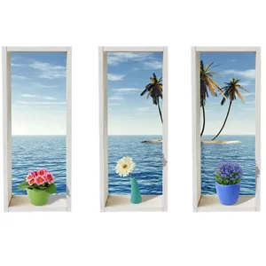 Zhivar Windows Facing The Sea 3D Wall Sticker