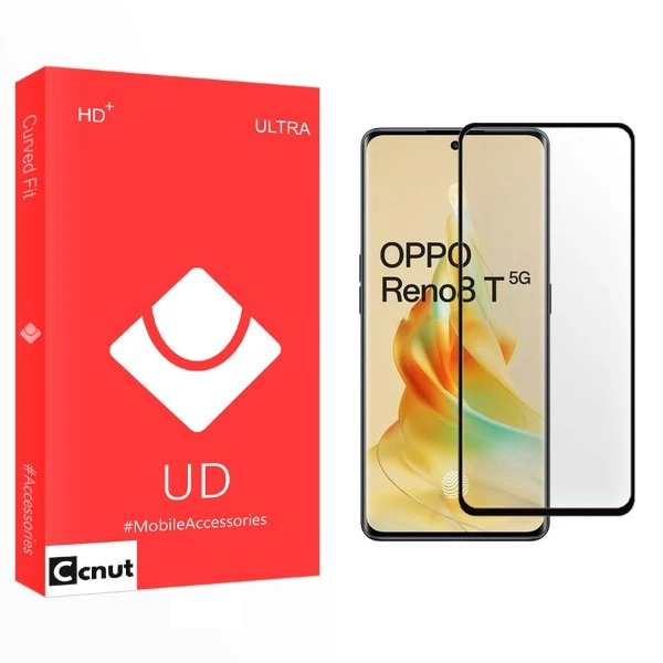 محافظ صفحه نمایش شیشه ای کوکونات مدل UD مناسب برای گوشی موبایل اوپو Reno 8T