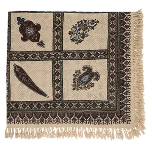سفره قلمکار ممتاز اثر عطریان طرح 28 سایز 100 × 100 سانتی متر