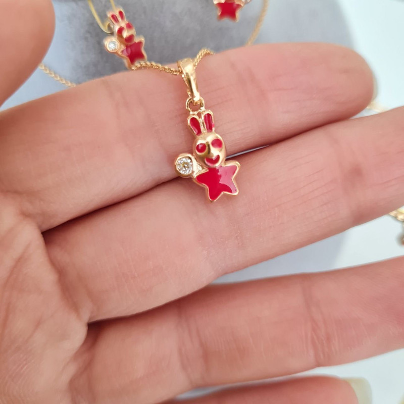 نیم ست دخترانه مدل خرگوش