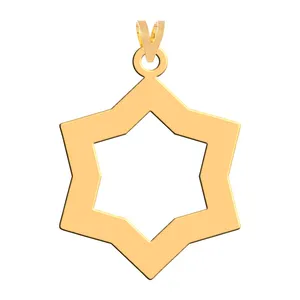 آویز گردنبند طلا 18 عیار زنانه فرشته مدل هندسی WNL-000150