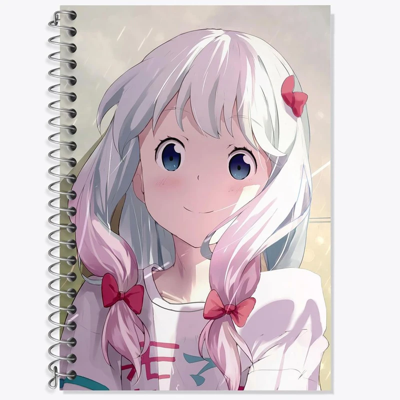 دفتر زبان 50 برگ خندالو مدل سه خط طرح ساگیری انیمه ارومانگا سنسی Eromanga Sensei کد 22590