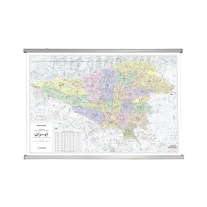 نقشه گیتاشناسی نوین مدل تهران بزرگ مناطق بیست و دوگانه شهرداری تهران کد l1247