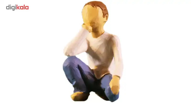 مجسمه امین کامپوزیت مدل کودک کنجکاو کد 44