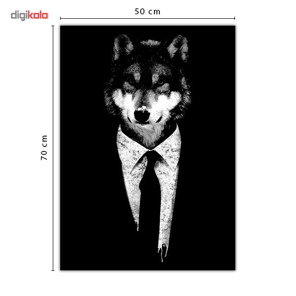 تابلوی ونسونی طرح Mr Wolf سایز 50x70