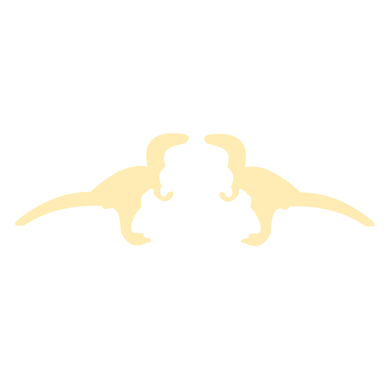 گوشواره طلا 18 عیار زنانه کرابو طرح دایناسور مدل Kr5153