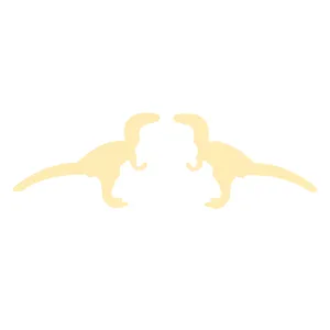 گوشواره طلا 18 عیار زنانه کرابو طرح دایناسور مدل Kr5153