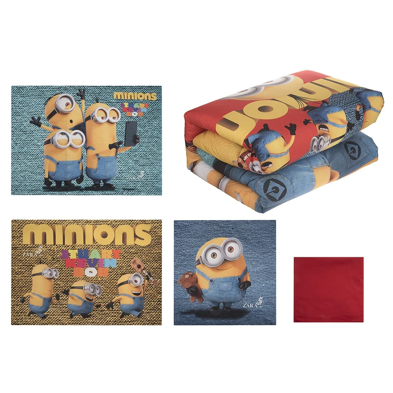 سرویس خواب نرم آسا مدل Minions یک نفره 6 تکه