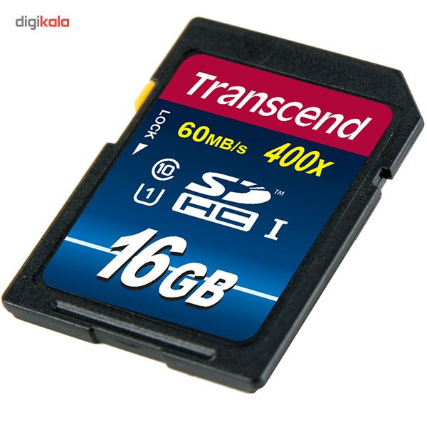 کارت حافظه‌ SDHC ترنسند مدل Premium کلاس 10 استاندارد UHS-I U1 سرعت 60MBps 400X ظرفیت 16 گیگابایت