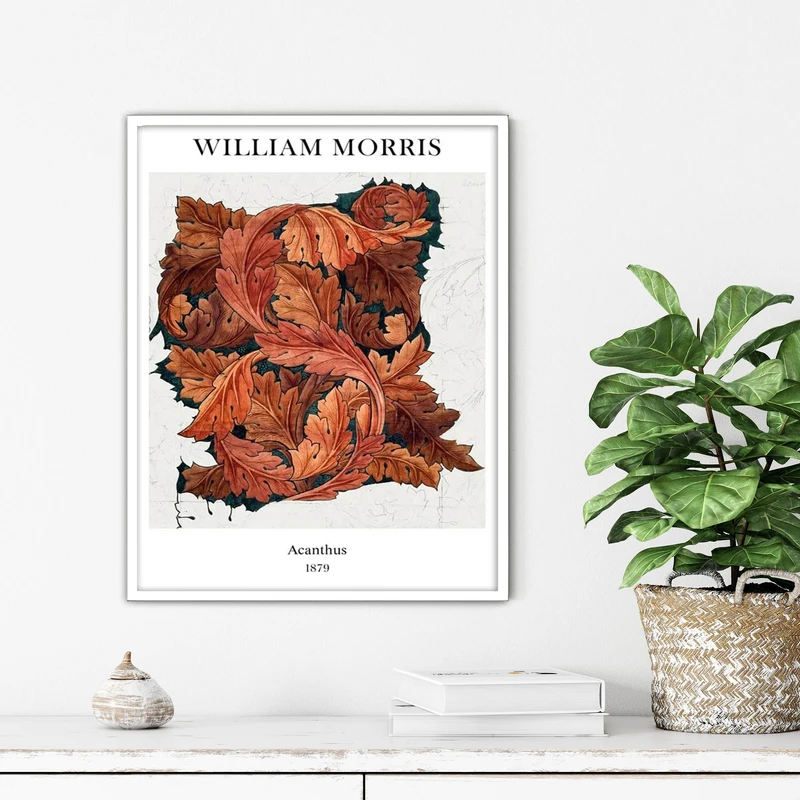 تابلو آتریسا طرح نقاشی کلاسیک مدرن مدل ATFHW25 فریم سفید