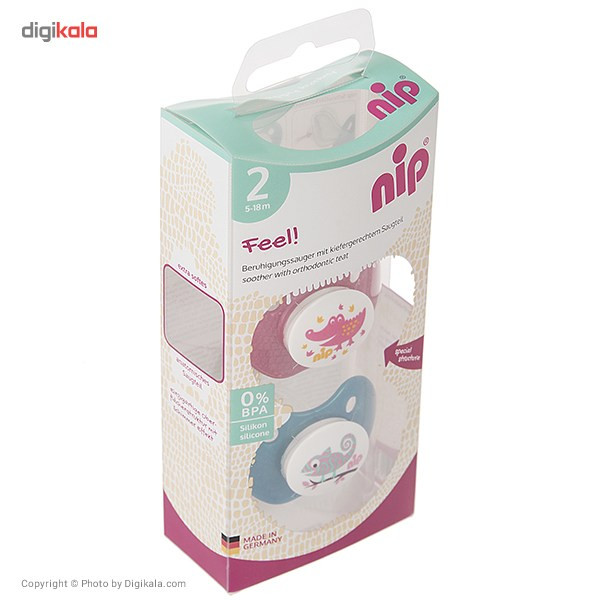 پستانک ارتودنسی نیپ مدل 31306PG بسته 2 عددی