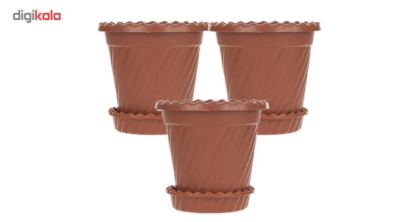 گلدان گلسنگ مدل 215 مجموعه سه عددی