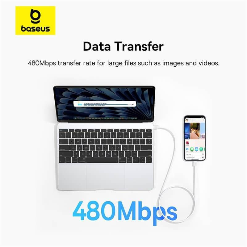 کابل تبدیل USB-C بیسوس مدل Superior Series 2 100W طول 2 متر