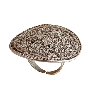 انگشتر زنانه طرح گل و مرغ کد AN-580