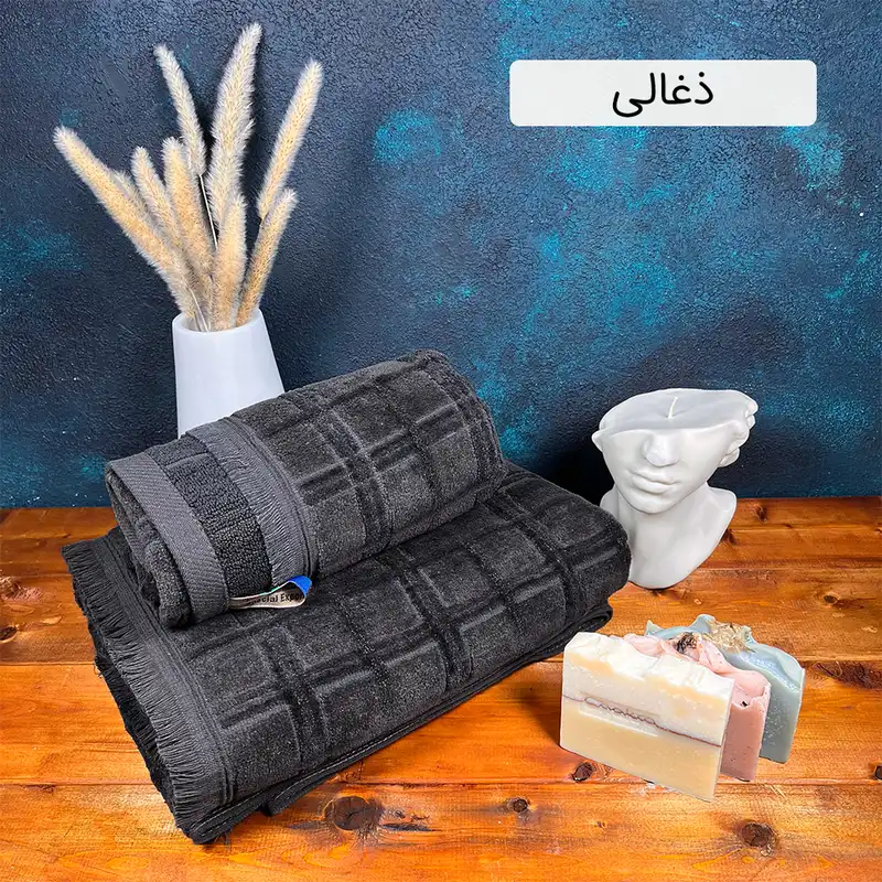 ست حوله استخری و دستی ترک آز مدل ویتوریا مجموعه 2 عددی