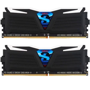 رم دسکتاپ DDR4 دوکاناله 2400 مگاهرتز CL15 گیل مدل Super Luce سری مشکی ظرفیت 8 گیگابایت