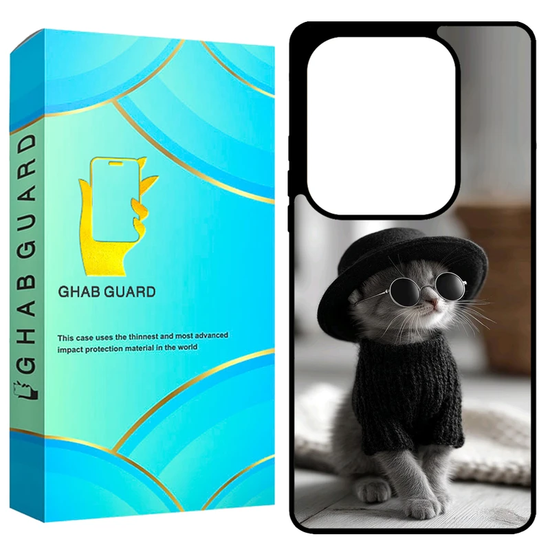 کاور قاب گارد طرح گربه مدل GCHPN13P مناسب برای گوشی موبایل شیائومی Redmi Note 13 Pro 4G / Poco M6 Pro 4G