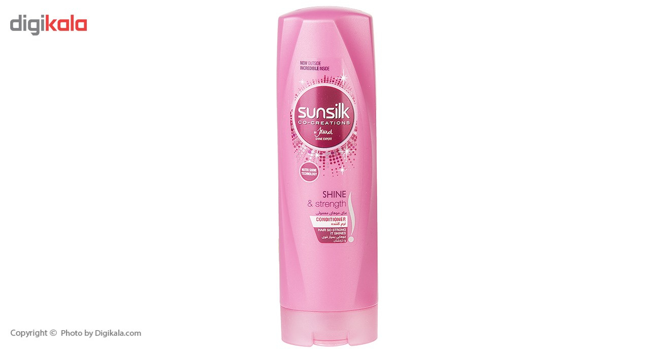 نرم کننده سان سیلک مدل Glowing Shine And Strength حجم 350 میلی لیتر