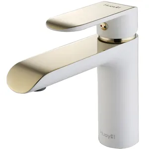 Huayi white gold yolanda basin mixer