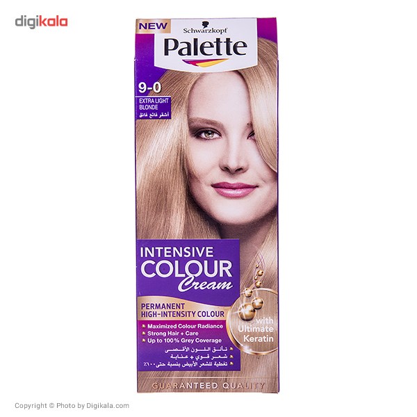 کیت رنگ مو پلت سری Intensive Colour Cream مدل بلوند روشن شماره 0-8
