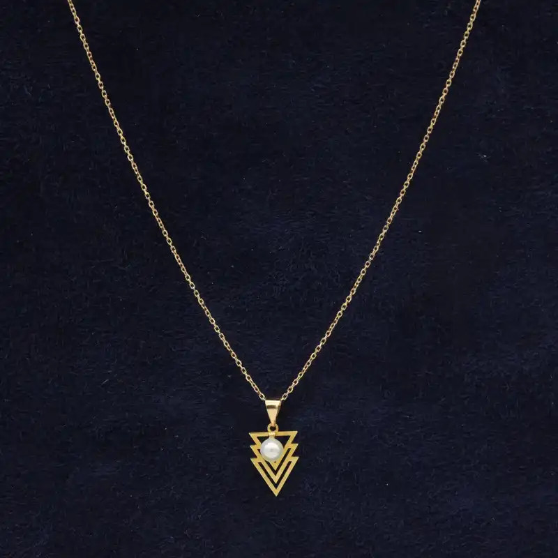 گردنبند طلا 18 عیار زنانه الن نار مدل مثلث ELN10088953