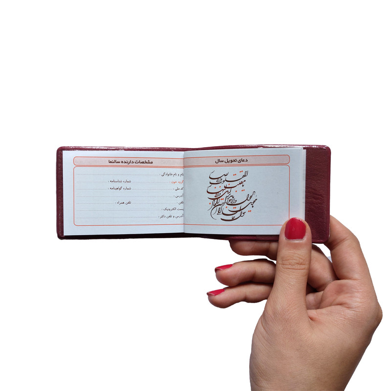 تقویم جیبی سال 1404 پارس طرح کوچک به همراه خودکار بسته 2 عددی