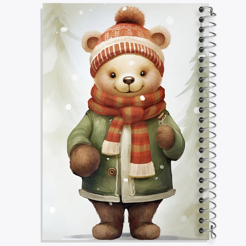 دفتر شطرنجی 50 برگ خندالو مدل آدم برفی کد F2597