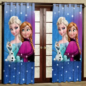 پرده مدل السا و آنا هازان پانچی کد 4060 سایز 140x200 سانتی متر