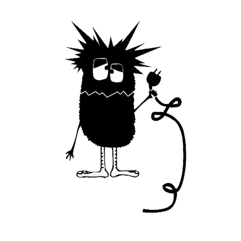 استیکر کلید و پریز مدل آقای باکتری