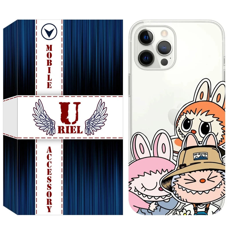 کاور یوریل مدل Clear کد 145 طرح لبوبو Labubu مناسب برای گوشی موبایل اپل iPhone 13 Pro