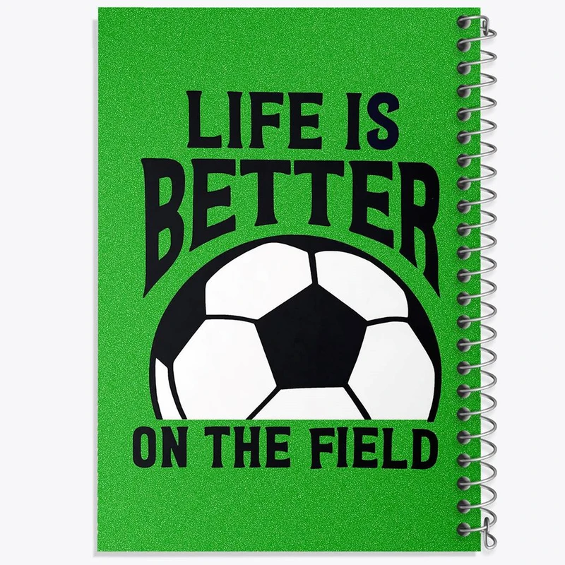 دفتر بولت ژورنال 50 برگ خندالو طرح فوتبال کد 10024