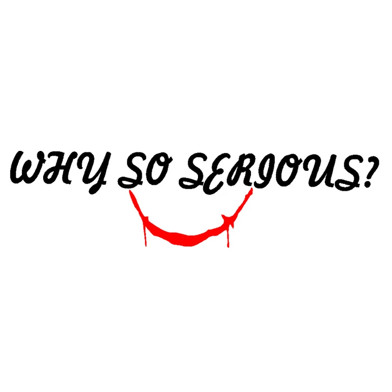 برچسب بدنه خودرو طرح WHY SO SERIOUS کد SW100