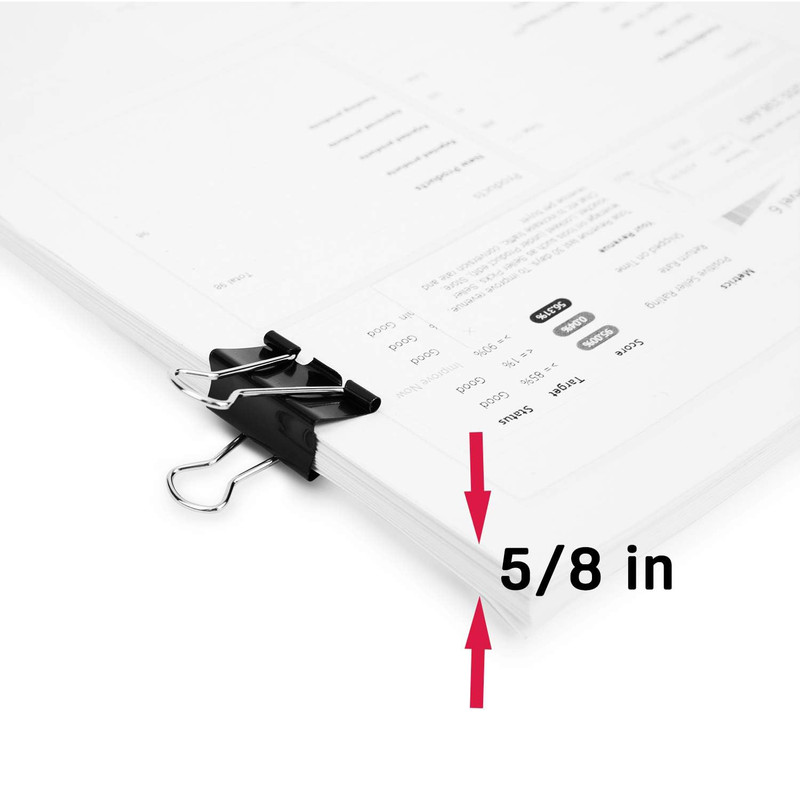 گیره کاغذ دلی مدل 38563 سایز 32 میل بسته 12 عددی