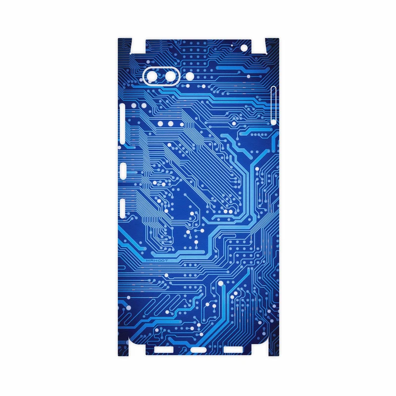 برچسب پوششی ماهوت مدل Blue Printed Circuit Board-FullSkin مناسب برای گوشی موبایل بلک بری Key 2