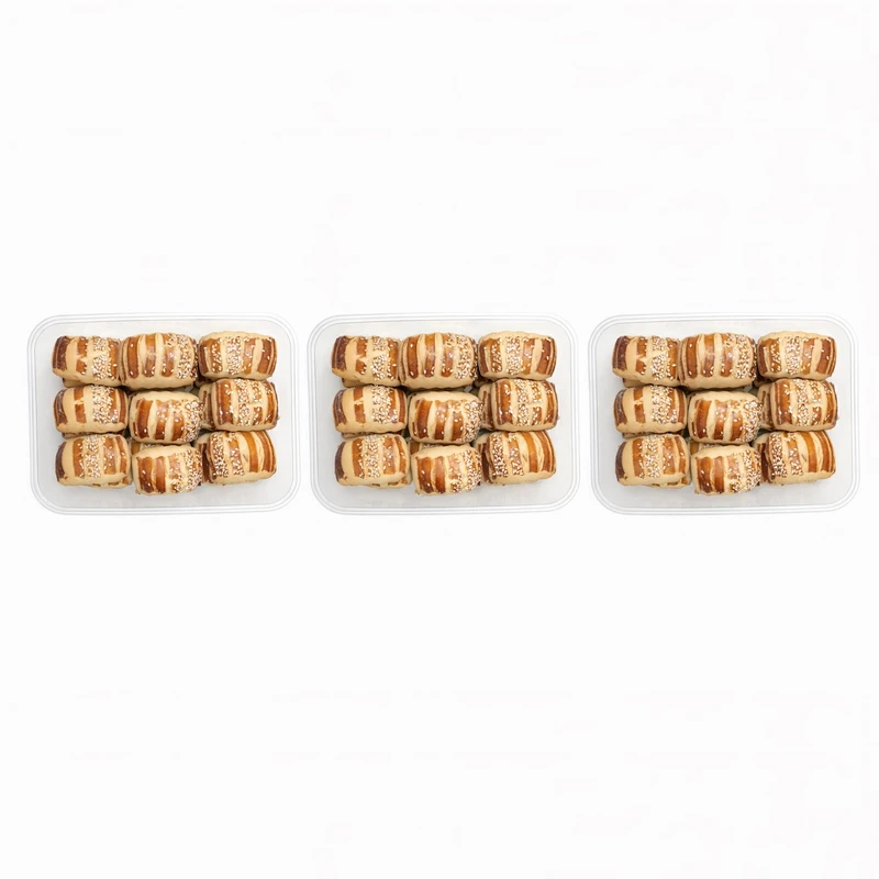 شیرینی سنتی نان چایی کره ای قزوین - 1500 گرم بسته 3 عددی