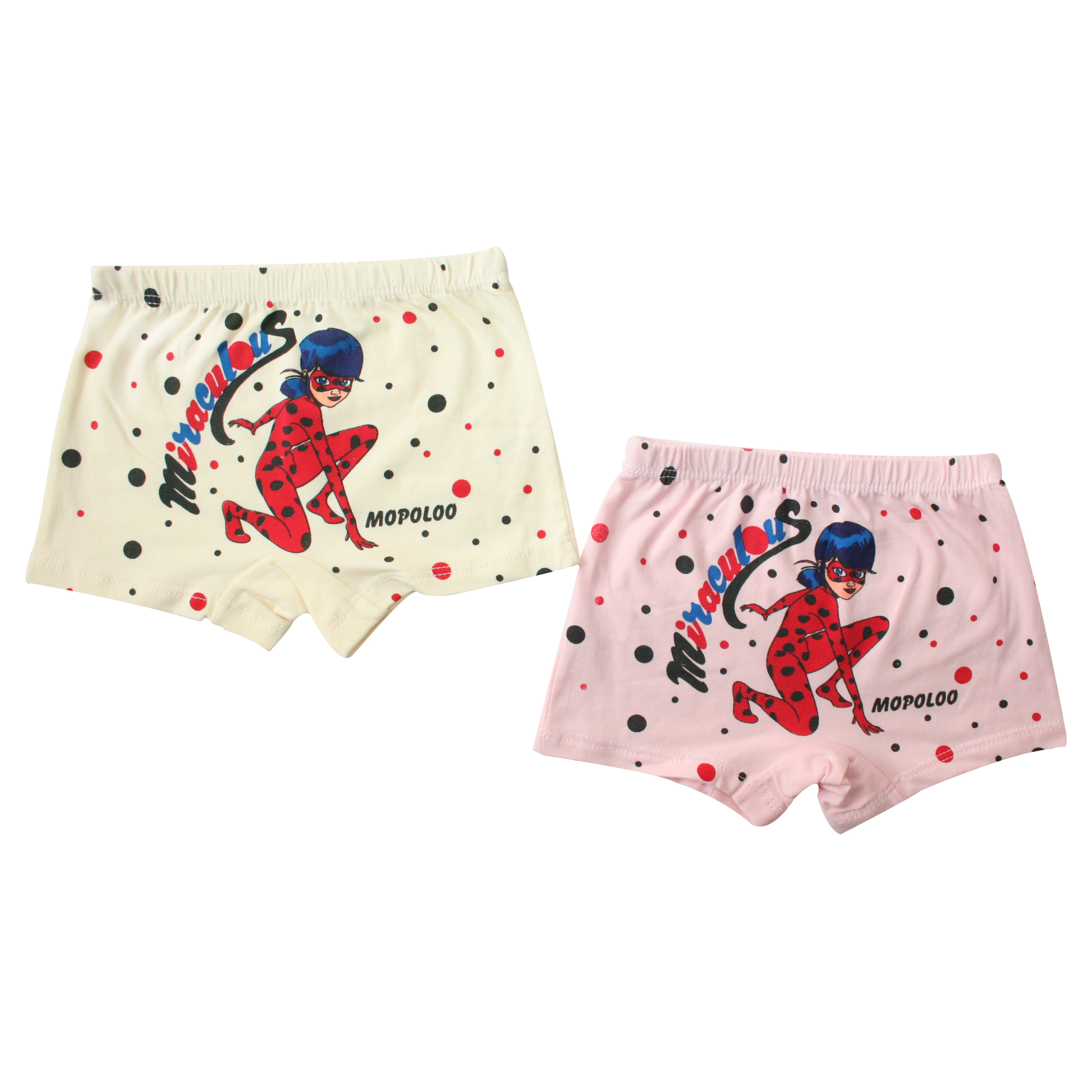 شورت دخترانه موپولو طرح دختر کفش دوزک کد 1071 مجموعه 2 عددی