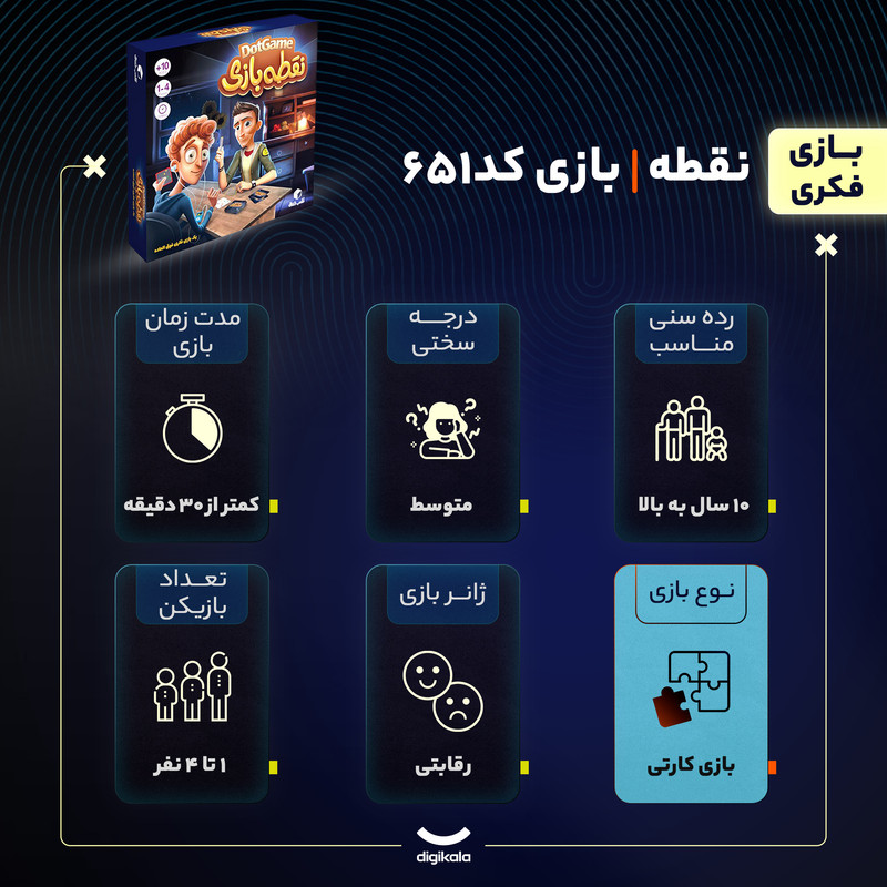 بازی فکری نقطه بازی کد651