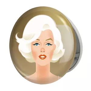 آینه جیبی خندالو طرح مرلین مونرو Marilyn Monroe مدل تاشو کد 3981 