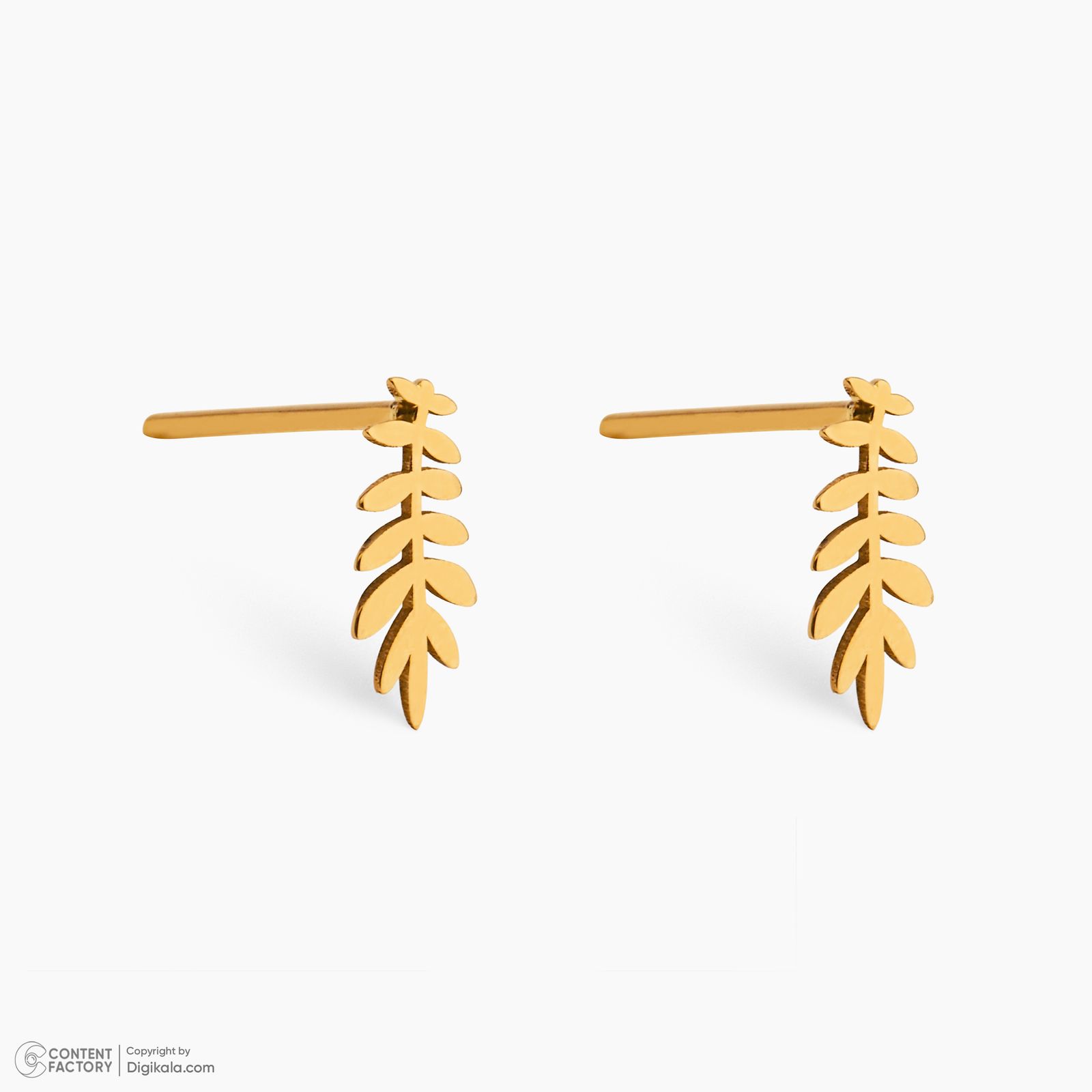 نیم ست طلا 18 عیار زنانه سایا گلد مدل شاخه برگ ns10 -  - 9