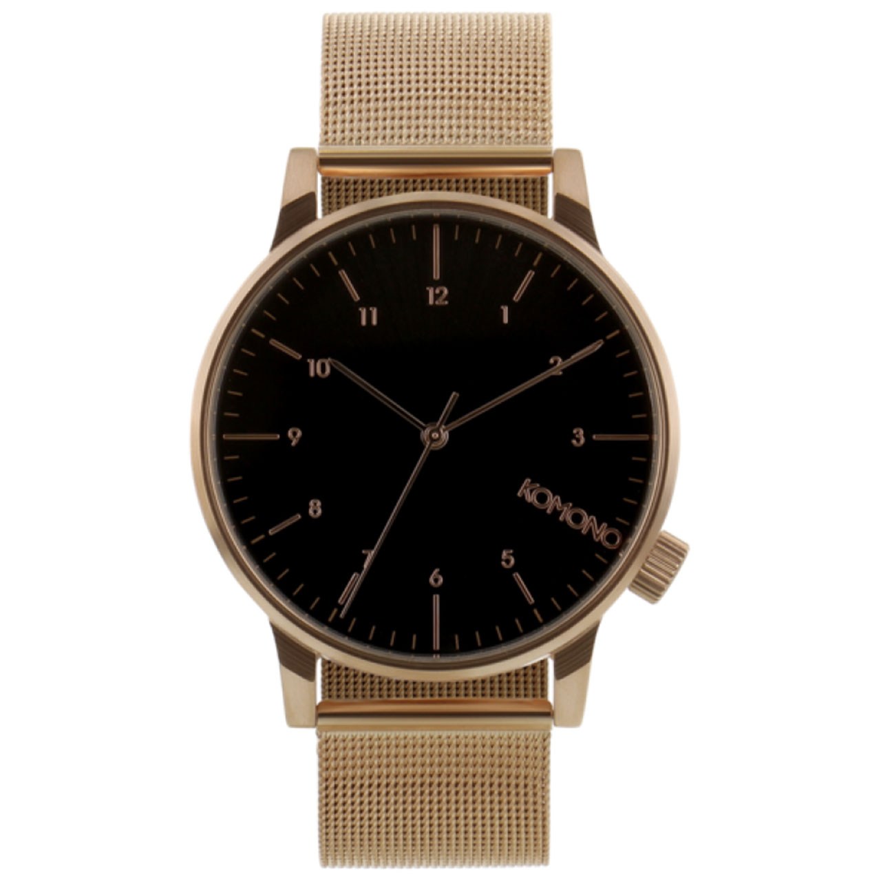 ساعت مچی عقربه‌ ای کومونو مدل Winston Royale Rose Gold Black