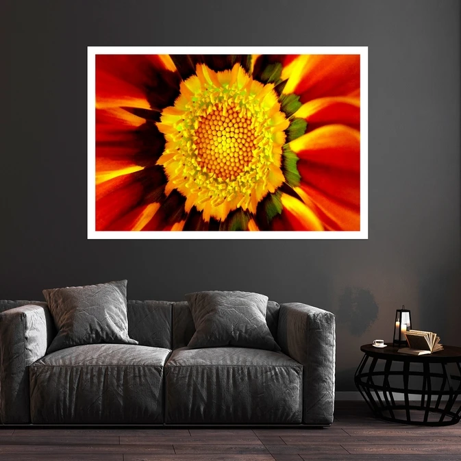 تابلو بکلیت طرح طبیعت و گل مدل قاب شاسی W-s8696