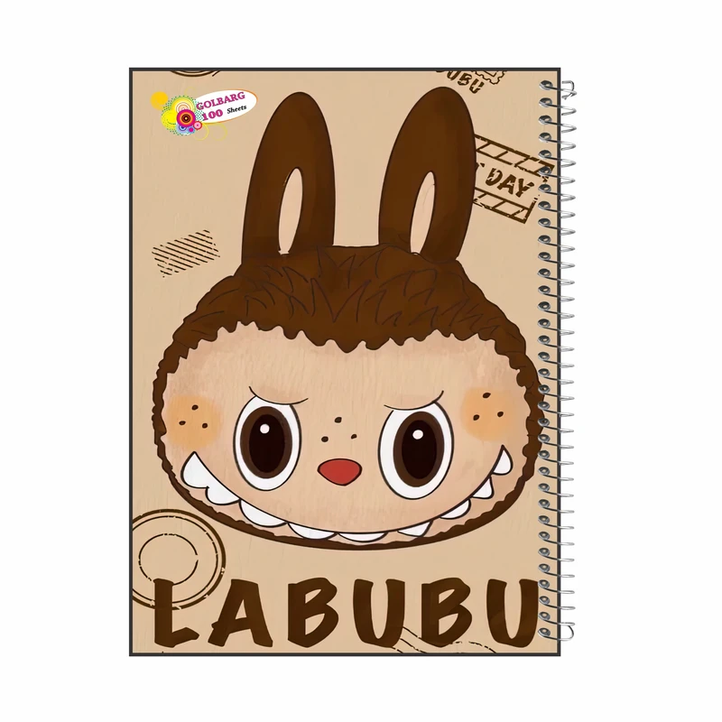 دفتر مشق 100 برگ گلبرگ مدل لبوبو کد 8622