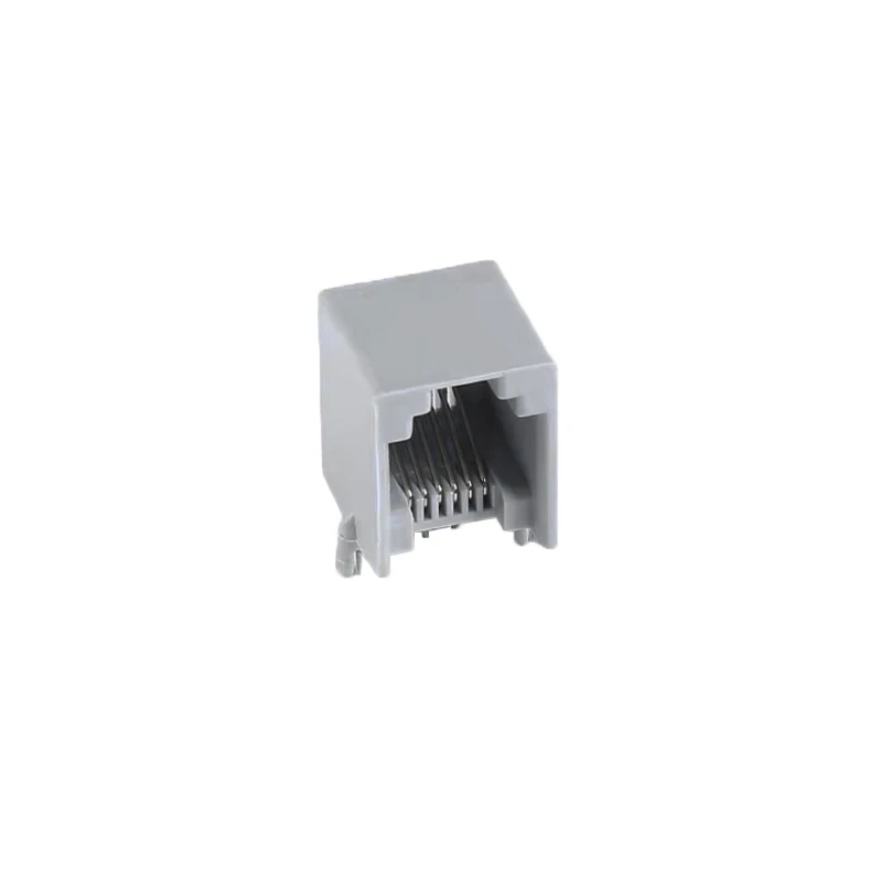 کانکتور 1 به 2 مادگی تلفن مدل 6P6C-RJ12-Right.Angle