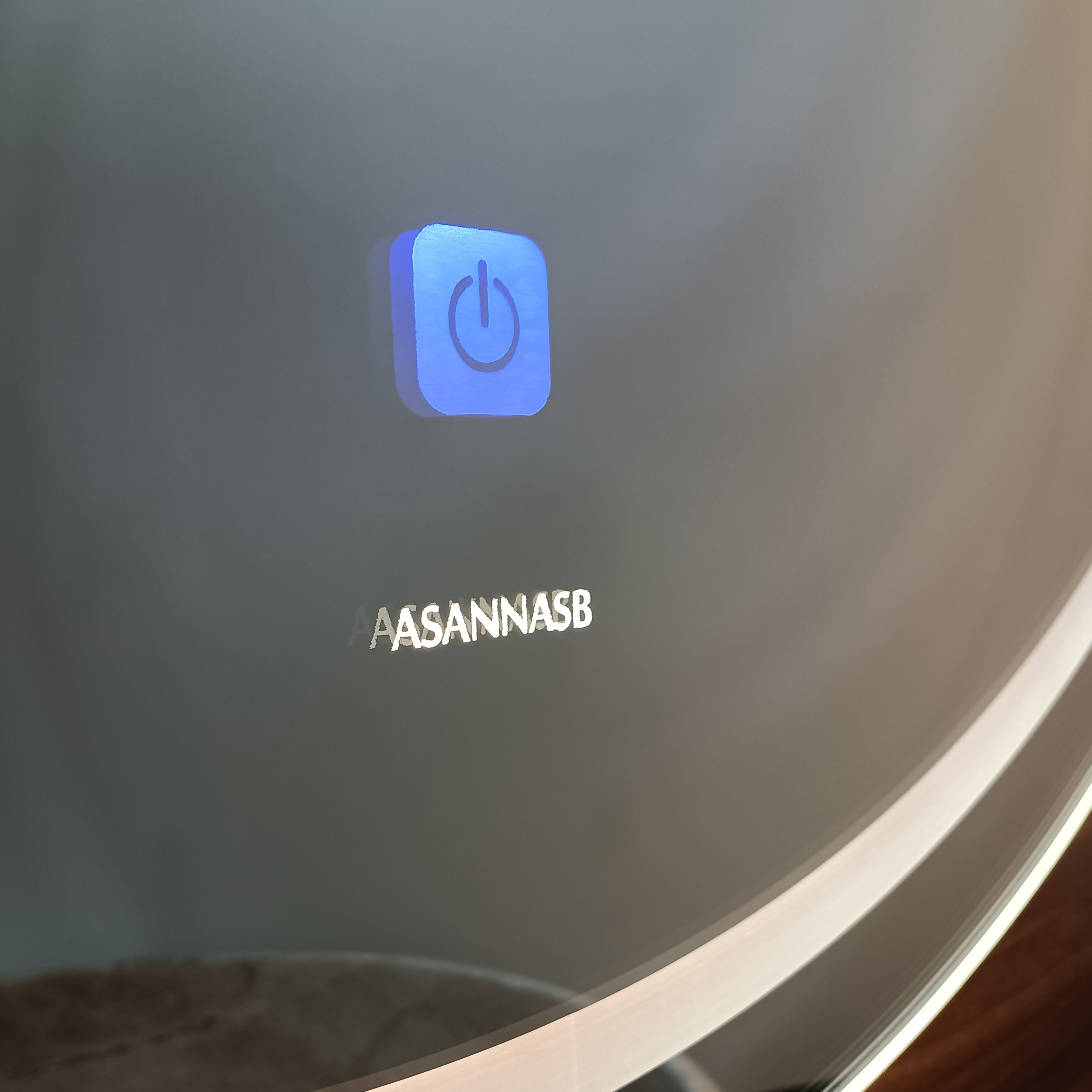 آینه بک لایت آسان نصب فارابی مدل تک تاچ کد CR14T131/1