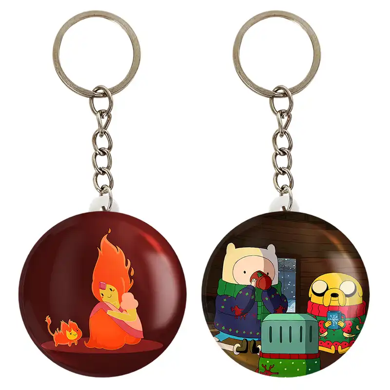 جاکلیدی خندالو مدل جیک و فین و فلیم وقت ماجراجویی Adventure Time کد 2084320842 مجموعه 2 عددی