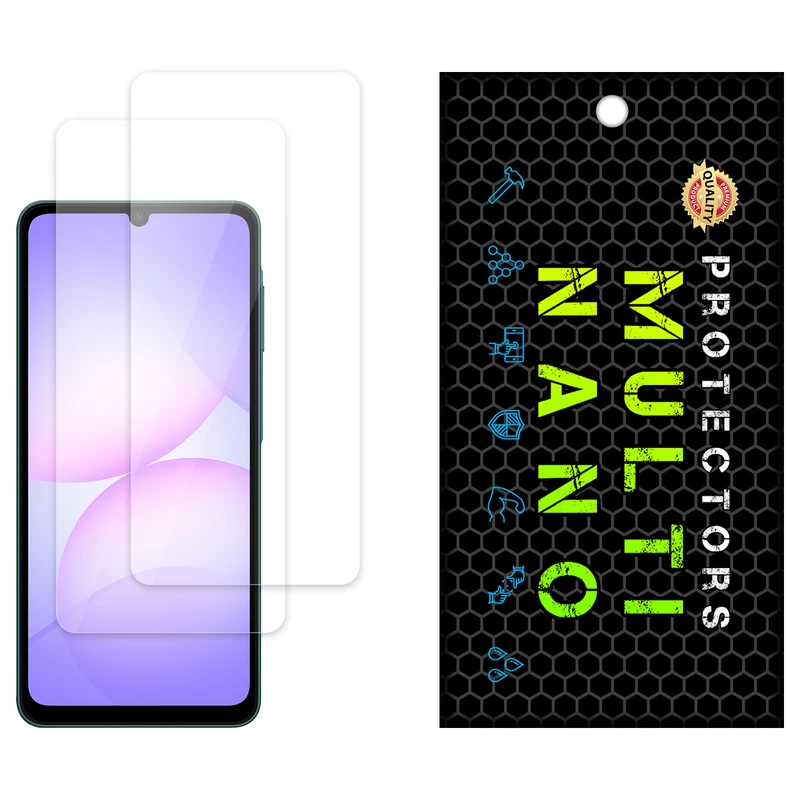محافظ صفحه نمایش شفاف مولتی نانو مدل X-S2N مناسب برای گوشی موبایل سامسونگ Galaxy M 07 بسته دو عددی