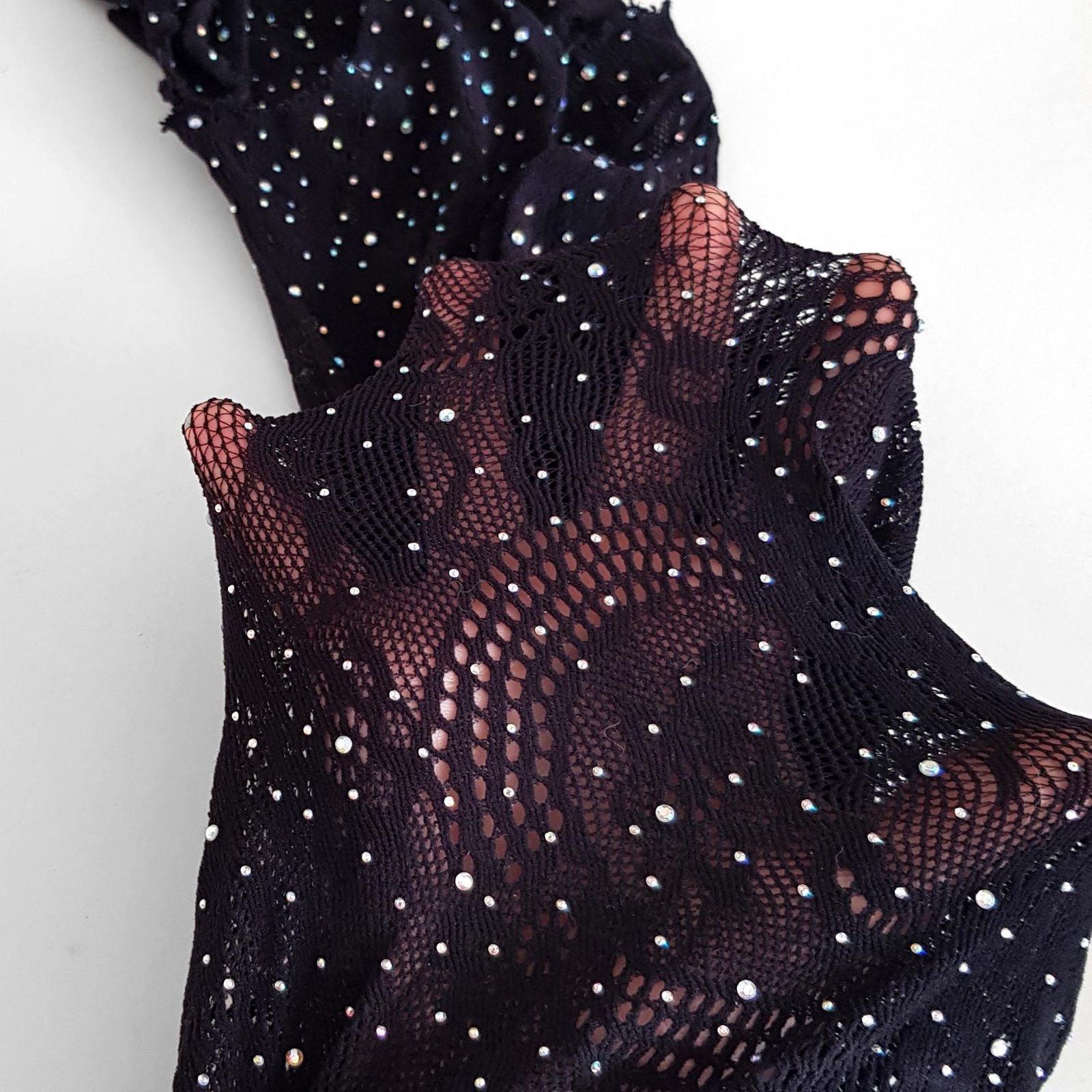 لباس خواب زنانه ماییلدا مدل نگین دار فانتزی کد 4860-7185 رنگ مشکی -  - 5