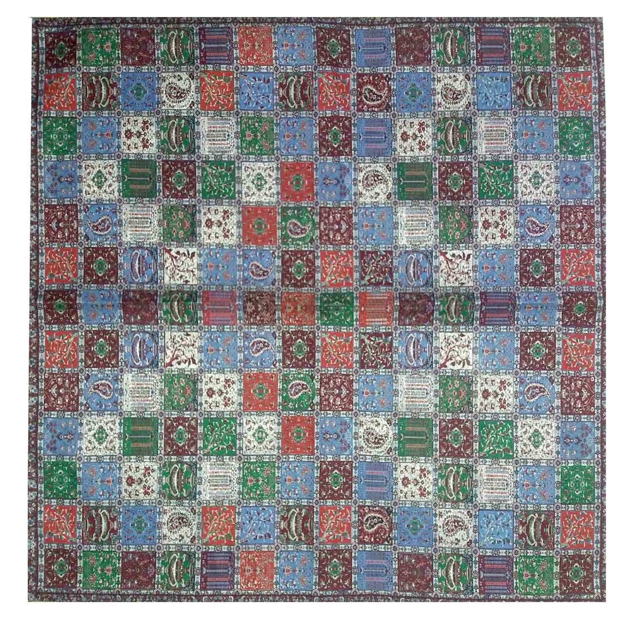 رومیزی ترمه ابریشمی کد 2036 سایز 100 × 100 سانتی متر