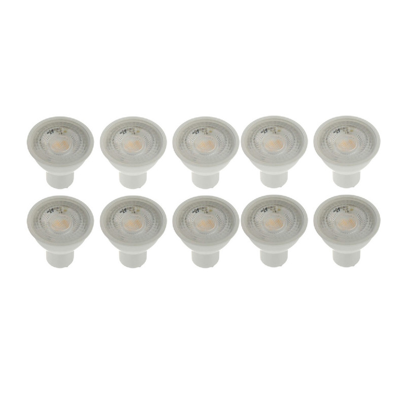 لامپ ال ای دی 7 وات افراتاب مدل هالوژنی پایه GU10 مجموعه 10 عددی